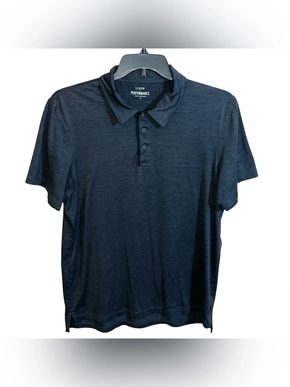 J. Crew Performance Short Sleeve Polo Shirt Men’s L Dark Grey